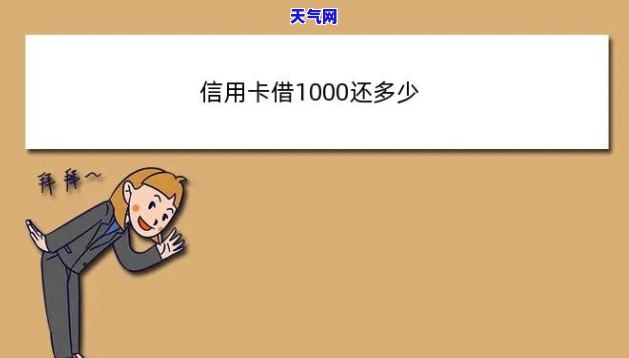 每个月还1000信用卡-每个月还1000信用卡欠多少