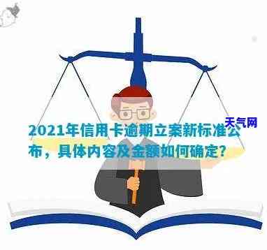 2021年信用卡逾期立案新标准，2021年最新规定：信用卡逾期立案标准公布