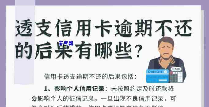 欠信用卡钱逾期的话会怎么样，逾期不还信用卡，你将面临哪些后果？