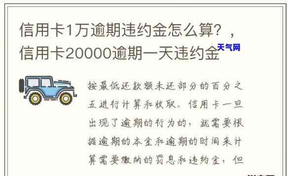 信用卡12000逾期一年违约金多少？计算方法及影响因素