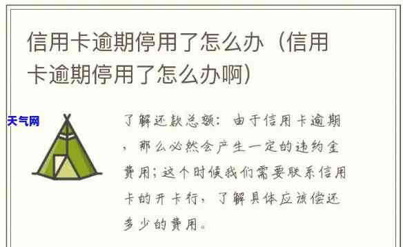 分期信用卡停用怎么办，遇到分期信用卡被停用的情况，应该如何处理？