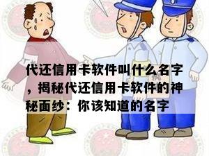 代还信用卡软件叫什么名字，揭秘代还信用卡软件的神秘面纱：你该知道的名字