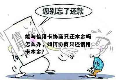 能与信用卡协商只还本金吗怎么办，如何协商只还信用卡本金？