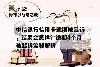 中信银行信用卡逾期被起诉，结果会怎样？逾期4个月被起诉流程解析