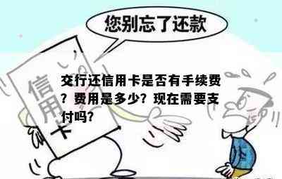 交行还信用卡是否有手续费？费用是多少？现在需要支付吗？