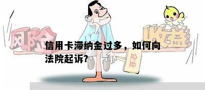 信用卡滞纳金过多，如何向法院起诉？