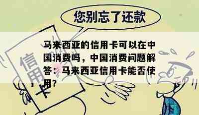 马来西亚的信用卡可以在中国消费吗，中国消费问题解答：马来西亚信用卡能否使用？