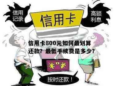 信用卡800元如何最划算还款？更低手续费是多少？