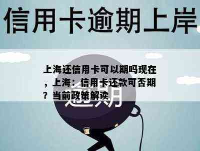 上海还信用卡可以期吗现在，上海：信用卡还款可否期？当前政策解读