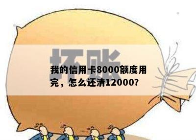 我的信用卡8000额度用完，怎么还清12000？