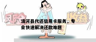 清河县代还信用卡服务，专业快速解决还款难题