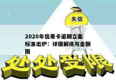 2020年信用卡逾期立案标准出炉：详细解读与金额围