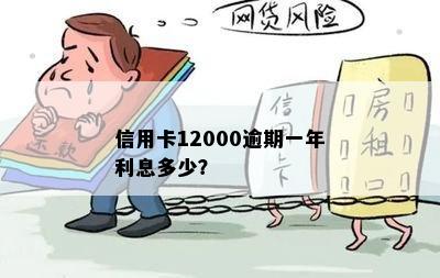 信用卡12000逾期一年利息多少？