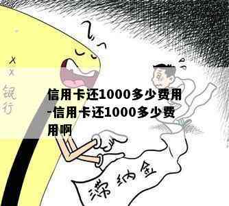 信用卡还1000多少费用-信用卡还1000多少费用啊