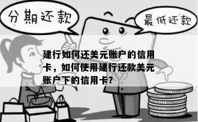 建行如何还美元账户的信用卡，如何使用建行还款美元账户下的信用卡？