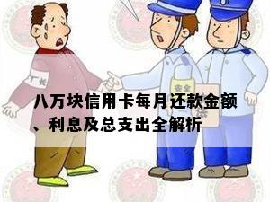 八万块信用卡每月还款金额、利息及总支出全解析