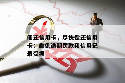 催还信用卡，尽快偿还信用卡：避免逾期罚款和信用记录受损