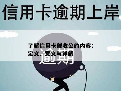 了解信用卡公约内容：定义、意义与详解