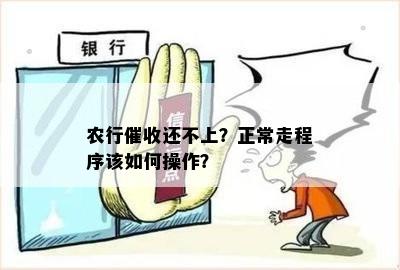 农行还不上？正常走程序该如何操作？