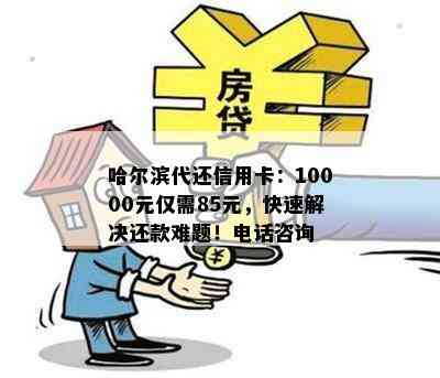 哈尔滨代还信用卡：10000元仅需85元，快速解决还款难题！电话咨询