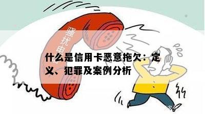 什么是信用卡恶意拖欠：定义、犯罪及案例分析