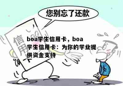 boa学生信用卡，boa学生信用卡：为你的学业提供资金支持