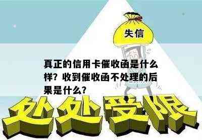 真正的信用卡函是什么样？收到函不处理的后果是什么？