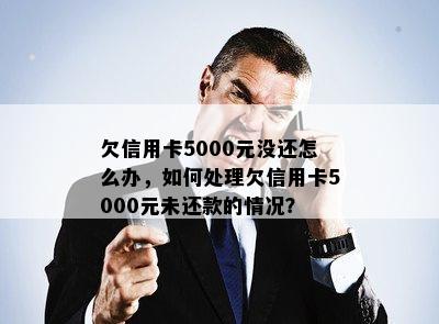 欠信用卡5000元没还怎么办，如何处理欠信用卡5000元未还款的情况？