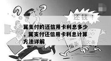 翼支付的还信用卡利息多少，翼支付还信用卡利息计算方法详解