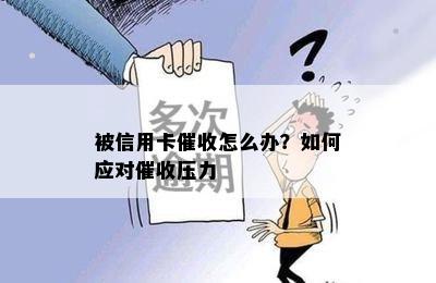 被信用卡怎么办？如何应对压力