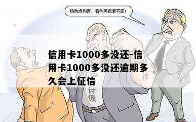 信用卡1000多没还-信用卡1000多没还逾期多久会上