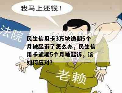 民生信用卡3万块逾期5个月被起诉了怎么办，民生信用卡逾期5个月被起诉，该如何应对？