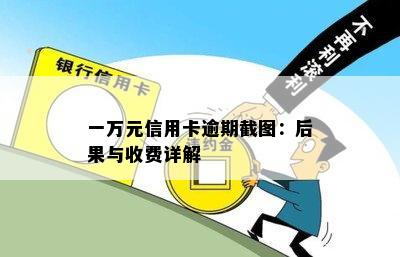 一万元信用卡逾期截图：后果与收费详解