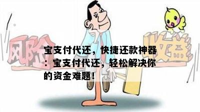 宝支付代还，快捷还款神器：宝支付代还，轻松解决你的资金难题！