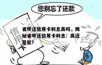 省呗还信用卡利息高吗，揭秘省呗还信用卡利息：高还是低？