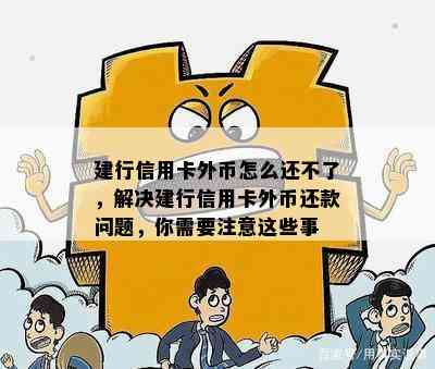 建行信用卡外币怎么还不了，解决建行信用卡外币还款问题，你需要注意这些事