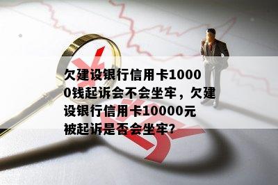 欠建设银行信用卡10000钱起诉会不会坐牢，欠建设银行信用卡10000元被起诉是否会坐牢？