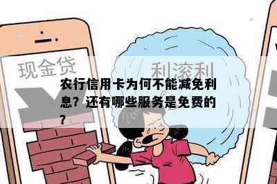 农行信用卡为何不能减免利息？还有哪些服务是免费的？