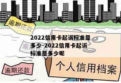 2022信用卡起诉标准是多少-2022信用卡起诉标准是多少呢