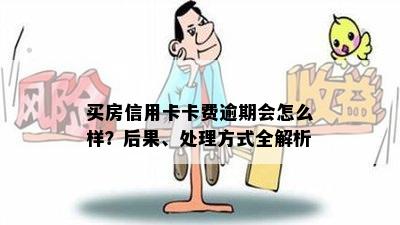 买房信用卡卡费逾期会怎么样？后果、处理方式全解析