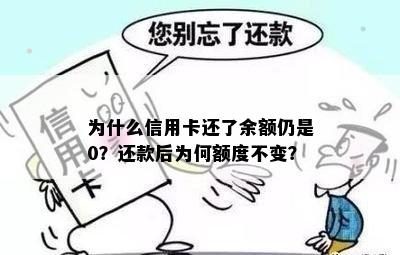 为什么信用卡还了余额仍是0？还款后为何额度不变？