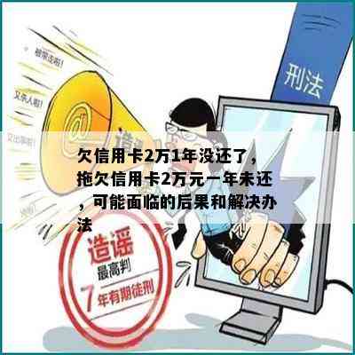 欠信用卡2万1年没还了，拖欠信用卡2万元一年未还，可能面临的后果和解决办法