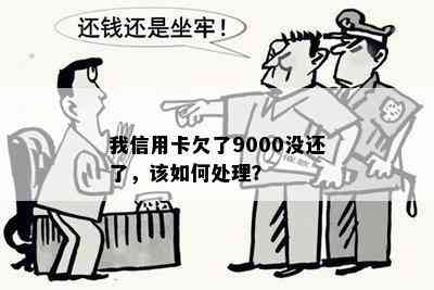 我信用卡欠了9000没还了，该如何处理？