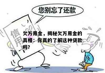 欠万用金，揭秘欠万用金的真相：你真的了解这种贷款吗？