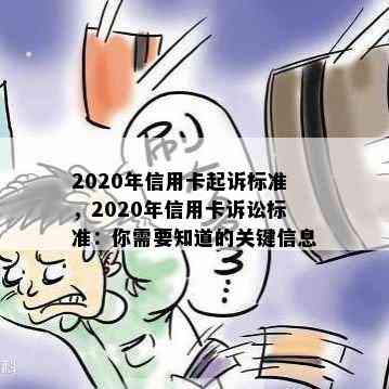 2020年信用卡起诉标准，2020年信用卡诉讼标准：你需要知道的关键信息