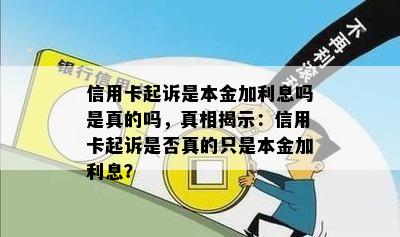 信用卡起诉是本金加利息吗是真的吗，真相揭示：信用卡起诉是否真的只是本金加利息？