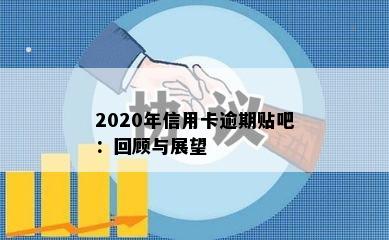 2020年信用卡逾期贴吧：回顾与展望