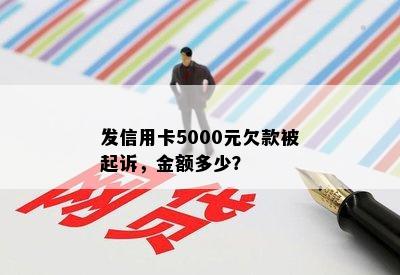 发信用卡5000元欠款被起诉，金额多少？