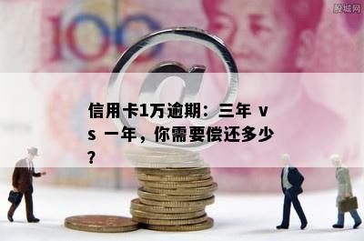 信用卡1万逾期：三年 vs 一年，你需要偿还多少？