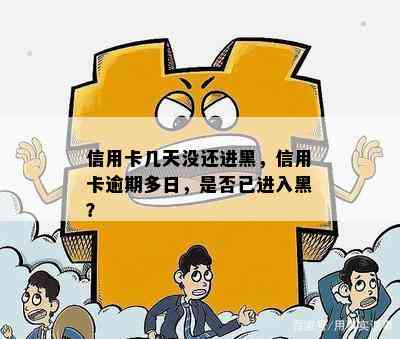 信用卡几天没还进黑，信用卡逾期多日，是否已进入黑？